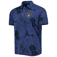 Men's Tommy Bahama  Navy Milwaukee Brewers Blooms Polo