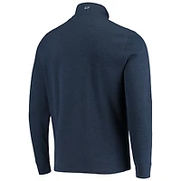 Men's Vineyard Vines Navy Milwaukee Brewers Saltwater Quarter-Zip Jacket