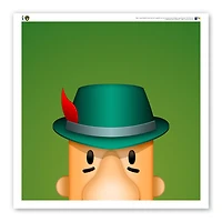Milwaukee Brewers Poster Bratwurst 30,5 x 30,5 cm