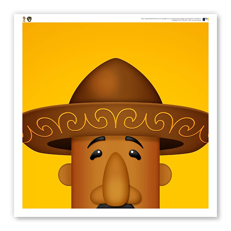 Milwaukee Brewers Poster chorizo 30,5 x 30,5 cm