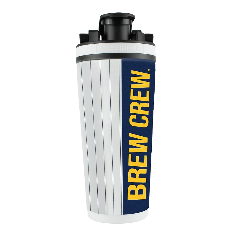 Bouteille shaker en acier inoxydable Milwaukee Brewers 26 oz 4D