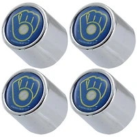 Bouchons de valve avec logo de l'équipe des Milwaukee Brewers (paquet de 4)