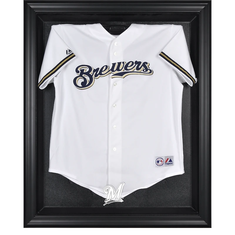 Milwaukee Brewers Black Framed Logo Jersey Display Case
