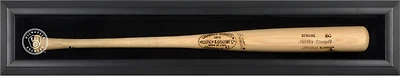 Milwaukee Brewers Framed Wall-Mounted Single Bat 2020-Present Logo Display Case