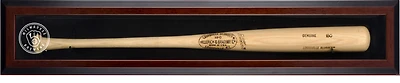 Milwaukee Brewers Brown Framed Wall-Mounted Single Bat 2020-Present Logo Display Case