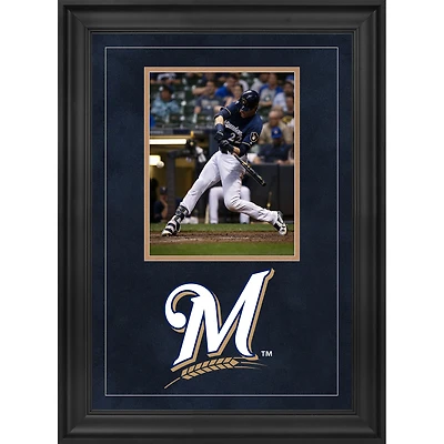 Milwaukee Brewers Deluxe Framed 8" x 10" Vertical Photograph Frame with Team Logo