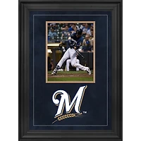 Milwaukee Brewers Deluxe Framed 8" x 10" Vertical Photograph Frame with Team Logo