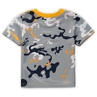 Newborn & Infant Gold/Navy Milwaukee Brewers Pinch Hitter T-Shirt Shorts Set