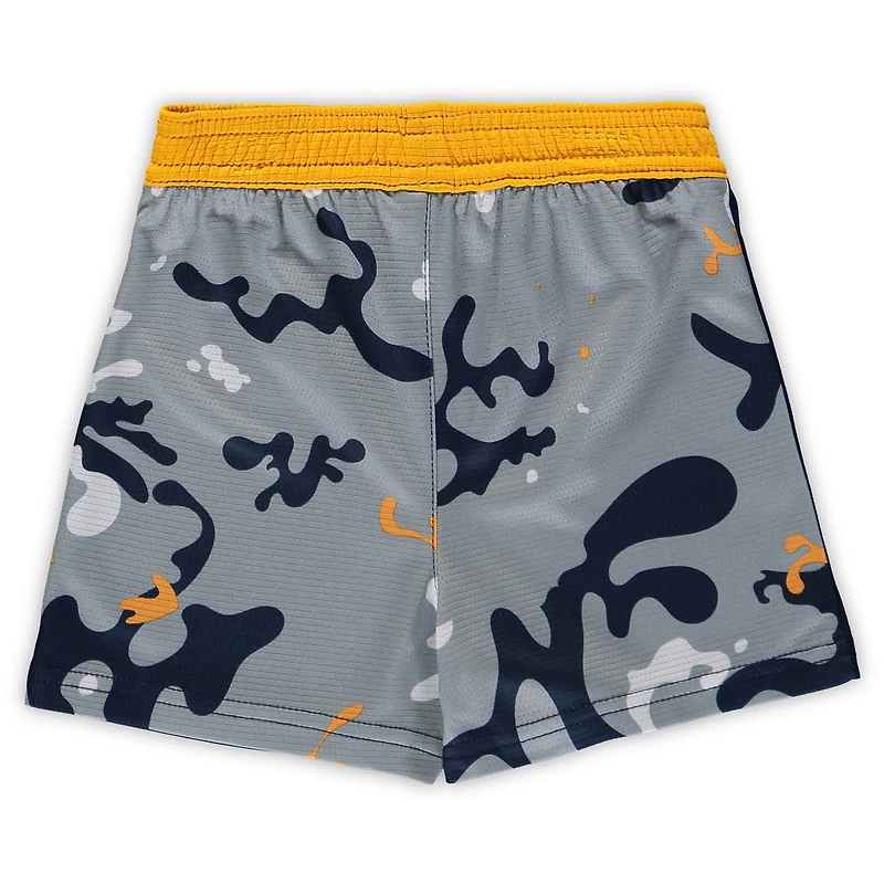 Newborn & Infant Gold/Navy Milwaukee Brewers Pinch Hitter T-Shirt Shorts Set