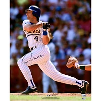 Paul Molitor Milwaukee Brewers Autographed 16" x 20" Hitting Photograph