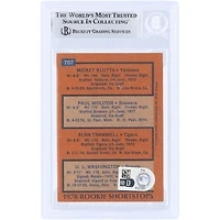 Paul Molitor Milwaukee Brewers Autographed 1978 Topps '78 Rookie Shortstops #707 Beckett Fanatics Witnessed Authenticated Rookie Card