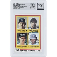 Paul Molitor Milwaukee Brewers Autographed 1978 Topps Rookie Shortstops #707 Beckett Fanatics Witnessed Authenticated 10 Rookie Card