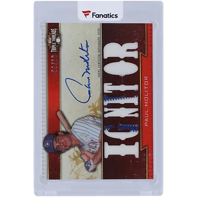Paul Molitor Milwaukee Brewers Autographed 2011 Topps Triple Threads Game Used Relic #TTAR-170 #1/18 Card