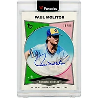 Paul Molitor Milwaukee Brewers Autographed 2023 Topps Brooklyn Collection #AC-PM #76/99 Card