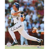 Paul Molitor Milwaukee Brewers Autographed 8" x 10" Hitting Photograph