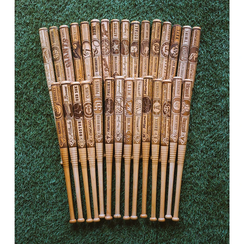 Pillbox Bat Company Milwaukee Brewers Team Mini Mural Bat