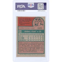 Robin Yount Milwaukee Brewers 1975 Topps #223 PSA Authenticated 6 Rookie Card