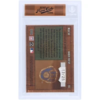 Robin Yount Milwaukee Brewers 2004 Playoff Prime Cuts Dual Game Used Relics #MLB-30 #13/25 Card