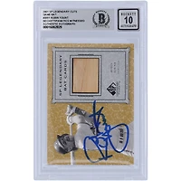 Robin Yount Milwaukee Brewers Autographed 2001 Upper Deck SP Legendary Cuts Game Bat Relic #B-RY Beckett Fanatics Witnessed Authenticated Card