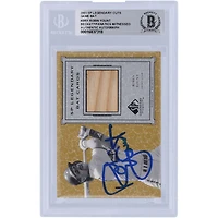 Robin Yount Milwaukee Brewers Autographed 2001 Upper Deck SP Legendary Cuts Game Bat Relic #B-RY Beckett Fanatics Witnessed Authenticated Card 
