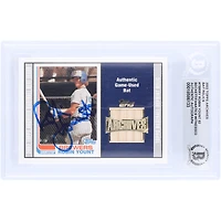 Robin Yount Milwaukee Brewers Autographed 2002 Topps Archives Reprint GU Relic #435 Beckett Fanatics Witnessed Authenticated Card