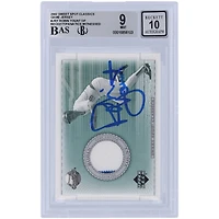 Robin Yount Milwaukee Brewers Autographed 2002 Upper Deck Sweet Spot Classic Game Jersey Relic #J-RY Beckett Fanatics Witnessed Authenticated / Card