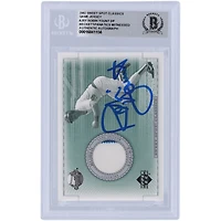 Maillot de jeu classique Sweet Spot autographié 2002 Upper Deck de Robin Yount des Milwaukee Brewers, relique #J-RY Beckett, carte authentifiée par des fanatiques témoins