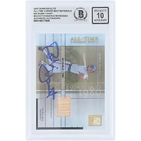 Carte Robin Yount des Brewers de Milwaukee, autographiée, collection Donruss Elite 2003 « Meilleur joueur de tous les temps », relique GU n° AT-20, authentifiée par Beckett Fanatics Witnessed.