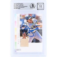 Carte autographiée de Robin Yount (Milwaukee Brewers) de la série Topps Gallery Artifact GU Relic 2003, numéro AR-RY, authentifiée par Beckett Fanatics Witnessed (n° 10).