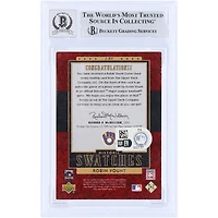 Robin Yount Milwaukee Brewers Autographed 2003 Upper Deck SP Legendary Cuts Historic Swatches GU Relic #J-RY #/350 Beckett Fanatics Witnessed Authenticated 10 Card