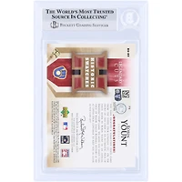Robin Yount Milwaukee Brewers Autographed 2004 Upper Deck SP Legendary Cuts Historic Swatches GU Relic #HS-RY Beckett Fanatics Witnessed Authenticated Card