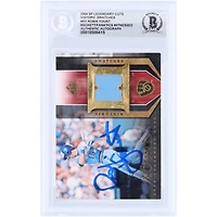 Carte authentifiée par Robin Yount (Milwaukee Brewers), 2004 Upper Deck SP Legendary Cuts Historic Swatches GU Relic #HS-RY, authentifiée par Beckett Fanatics Witnessed.