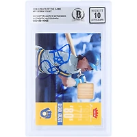 Robin Yount Milwaukee Brewers Autographed 2006 Fleer Greats of the Game GU Relic #DEC-RY Beckett Fanatics Witnessed Authenticated 10 Card