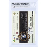 Carte authentifiée par Robin Yount (Milwaukee Brewers), signée par Upper Deck SP Legendary Cuts Baseball Chronology GU Dual-Color Relic #BC-RY (2006), certifiée par Beckett Fanatics Witnessed.