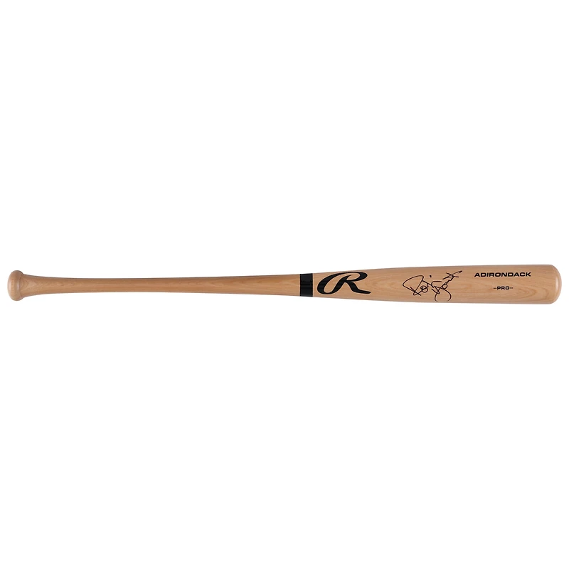 Batte de baseball professionnelle Rawlings Blonde autographiée par Robin Yount des Milwaukee Brewers