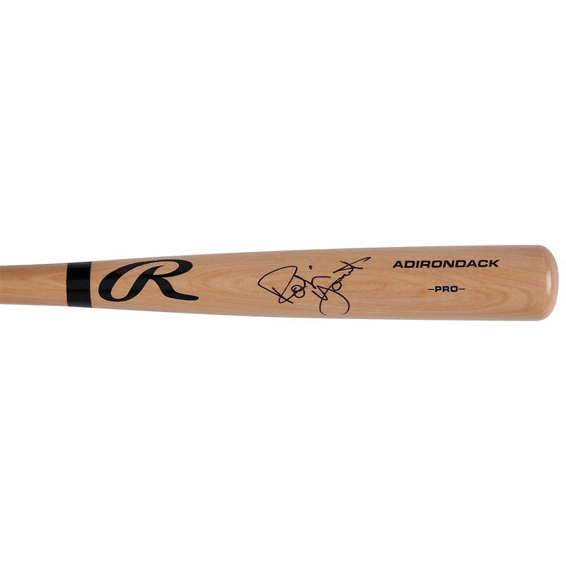 Batte de baseball professionnelle Rawlings Blonde autographiée par Robin Yount des Milwaukee Brewers