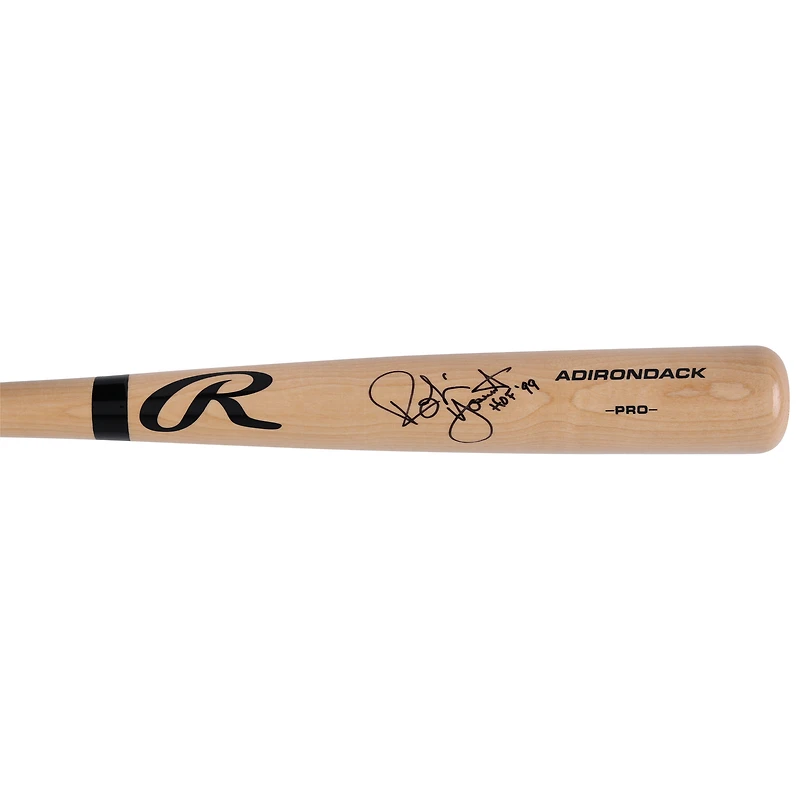 Robin Yount Milwaukee Brewers Autographed Blonde Rawlings Pro Bat with "HOF 99" Inscription 