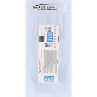 Billet de baseball autographié par Robin Yount des Milwaukee Brewers, commémorant son 3 000e coup sûr en carrière. Authentifié par Beckett Fanatics Witnessed. État neuf. Date : 9 septembre 1992. Inscription « 3000 Hit ».