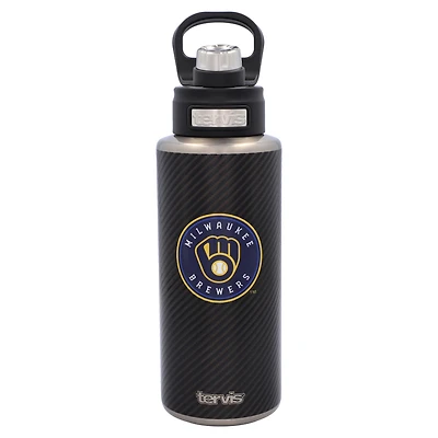 Tervis Milwaukee Brewers 32oz. Carbon Fiber Wide Mouth Bottle