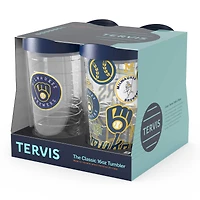 Tervis Milwaukee Brewers Four-Pack 16oz. Classic Tumbler Set