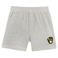Toddler Fanatics Navy/Gray Milwaukee Brewers Bases Loaded T-Shirt & Shorts Set