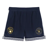 Toddler Gold/Navy Milwaukee Brewers Pinch Hitter Infielder T-Shirt & Shorts Set
