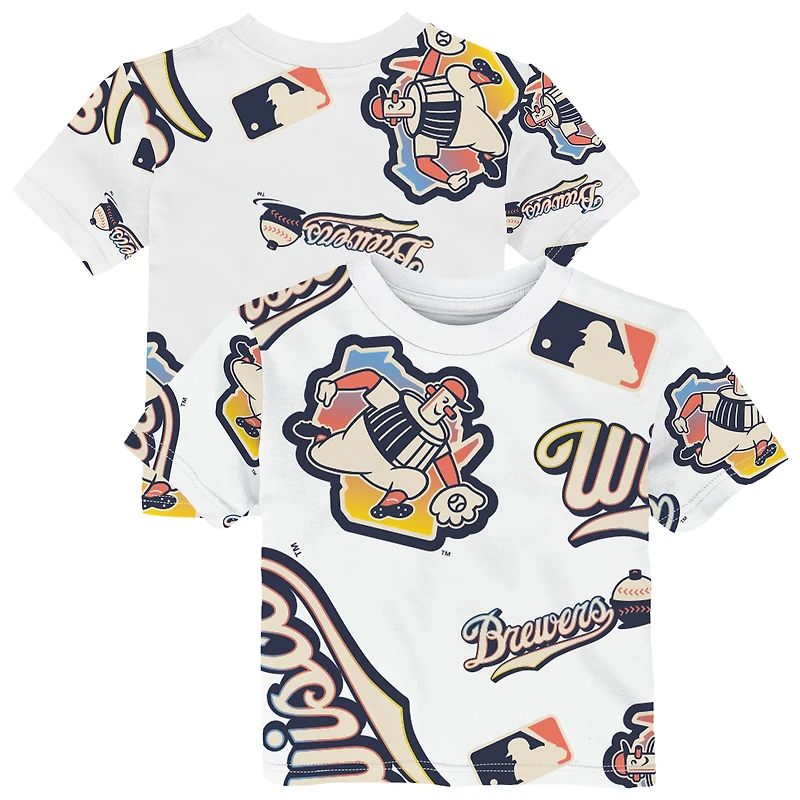 Toddler Outerstuff White Milwaukee Brewers 2026 City Connect Game Day T-Shirt