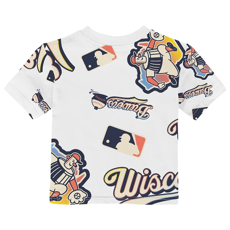 Toddler Outerstuff White Milwaukee Brewers 2026 City Connect Game Day T-Shirt