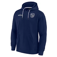 Unisex Fanatics Navy Milwaukee Brewers Elements Super Soft Fleece Pullover Hoodie