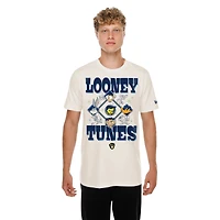 Unisex New Era Cream Milwaukee Brewers Looney Tunes T-Shirt
