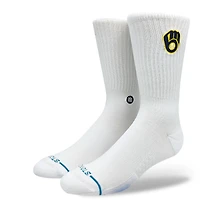 Chaussettes unisexes Stance Milwaukee Brewers à écusson tricotées mi-mollet