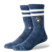 Chaussettes unisexes Stance Navy Milwaukee Brewers Rotation Crew