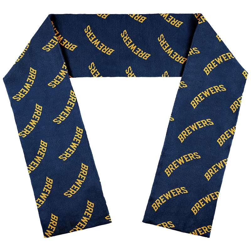 WEAR by Erin Andrews Milwaukee Brewers Team Wordmark Scarf