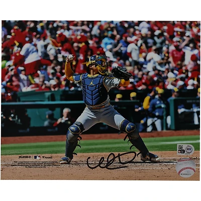 William Contreras Milwaukee Brewers Autographed 8" x 10" Catcher's Gear Photograph 